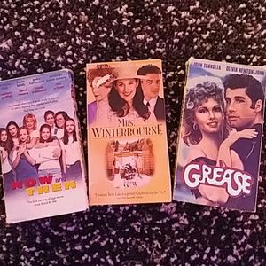 Set of 3 vhs tapes